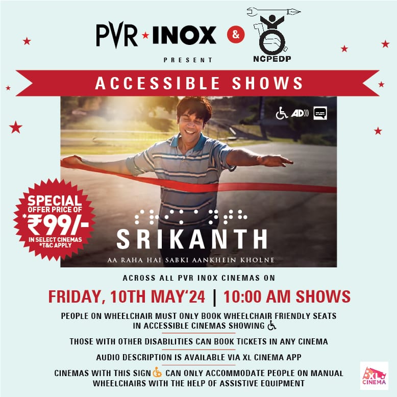 NCPEDP and PVR Inox break barriers with 'Srikanth': A landmark in inclusive cinema