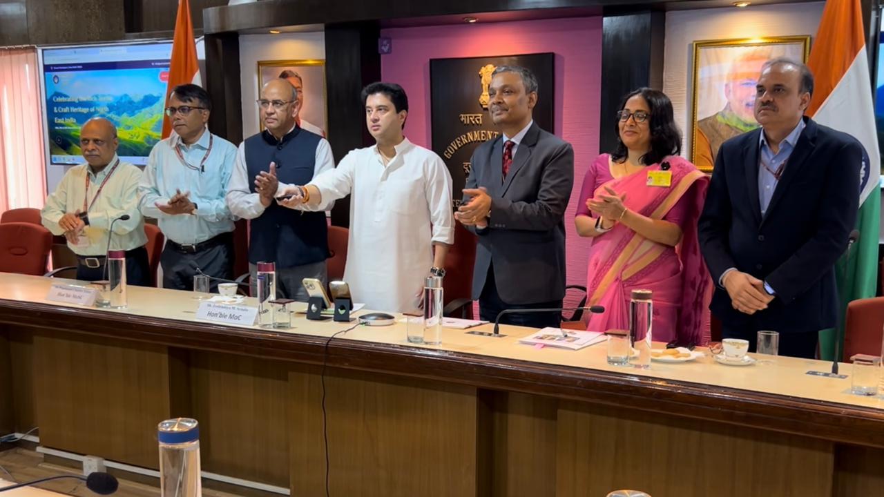Union Minister Jyotiraditya M. Scindia launches the ‘Ashtalakshmi Mahotsav’ website