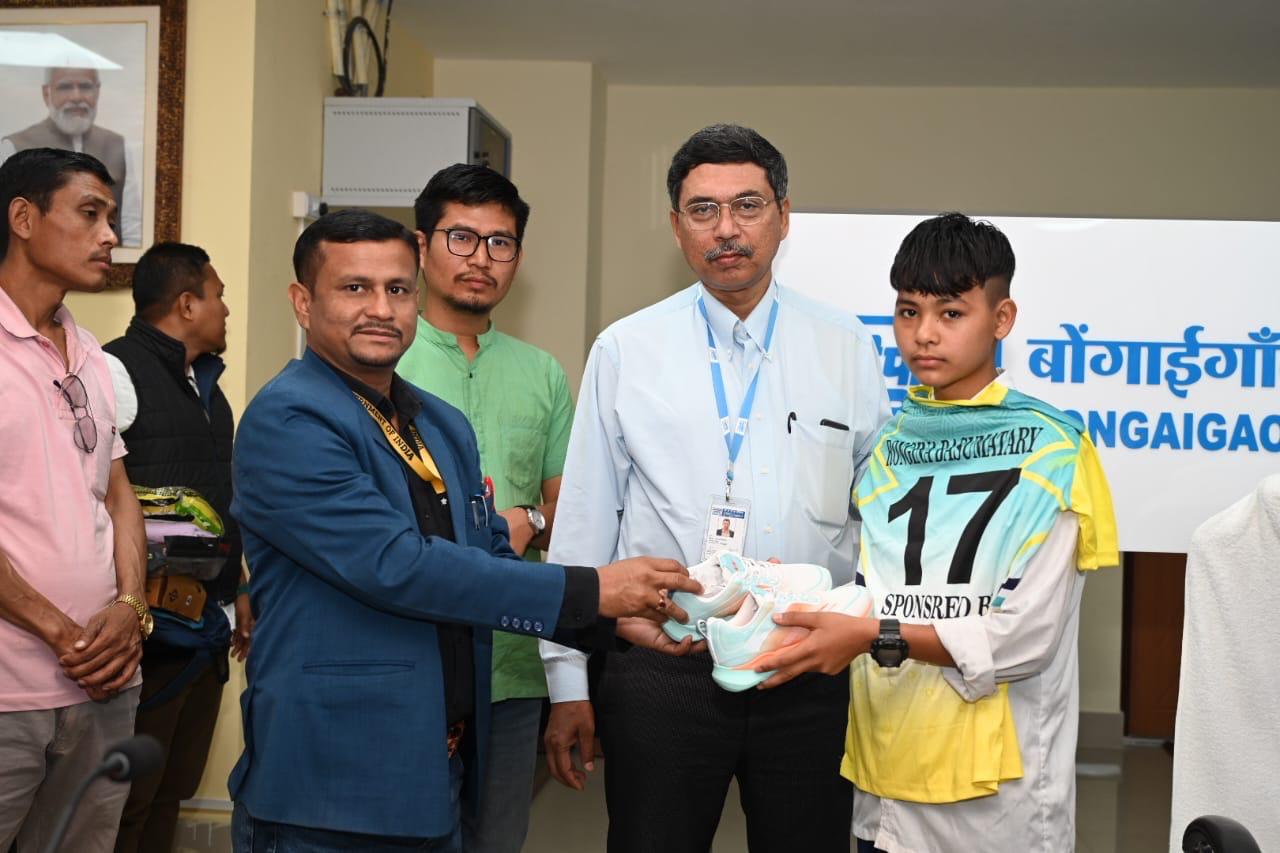 NTPC Bongaigaon supports young footballers for national trials