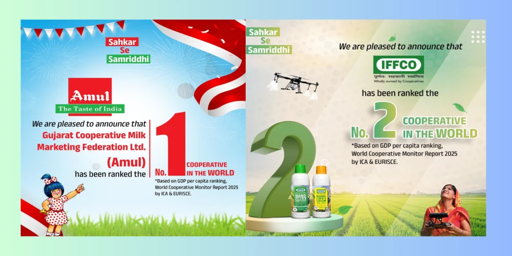 India’s cooperative surge: Amul clinches world No. 1, IFFCO locks in No. 2 in global rankings